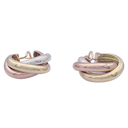 Boucles d'oreilles CARTIER "Trinity", trois ors - Castafiore