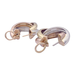 Boucles d'oreilles CARTIER "Trinity", trois ors - Castafiore