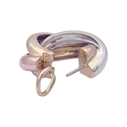 Boucles d'oreilles CARTIER "Trinity", trois ors - Castafiore