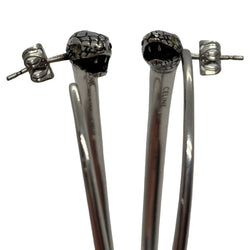 Boucles d'oreilles CÉLINE Serpent en métal argenté - Castafiore
