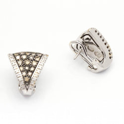 Boucles d'oreilles CENTOVENTUNO en or blanc d'occasion - Castafiore