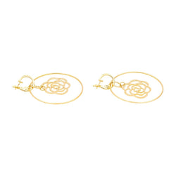 Boucles d'oreilles CHANEL "Camélia" en or jaune - Castafiore