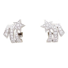 Boucles d'oreilles CHANEL "Etoile Filante" en or blanc et diamants - Castafiore