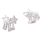 Boucles d'oreilles CHANEL "Etoile Filante" en or blanc et diamants - Castafiore