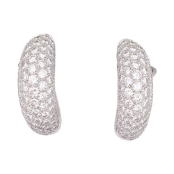 Boucles d'oreilles CHAUMET "Hommage à Venise" en or blanc et diamants - Castafiore
