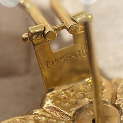 Boucles d'oreilles CHIMENTO Fleurs en or jaune - Castafiore