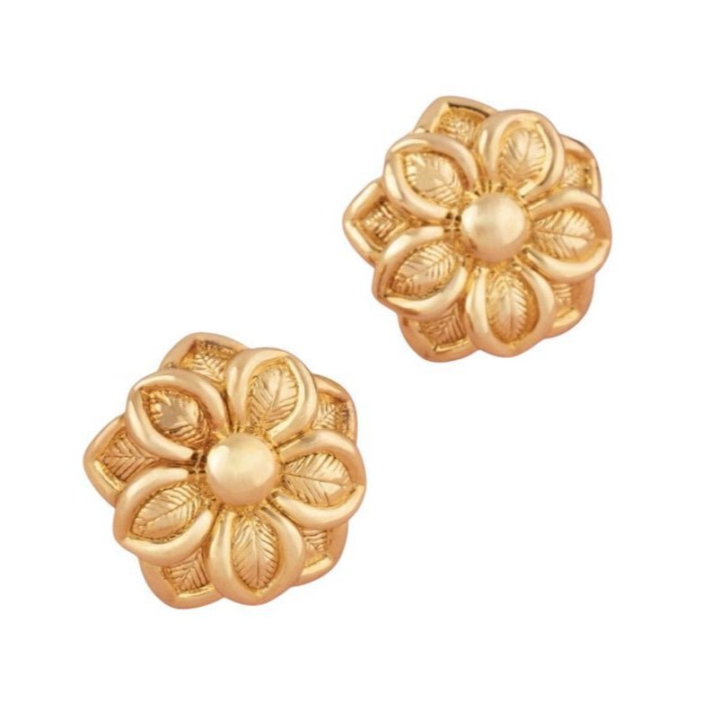Boucles d'oreilles CHIMENTO Fleurs en or jaune - Castafiore