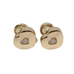 Boucles d'oreilles Chopard " Happy Diamonds " en or jaune et diamant - Castafiore