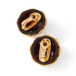 Boucles d'oreilles Clip BOUCHERON Bouton en or jaune, corail et diamants - Castafiore