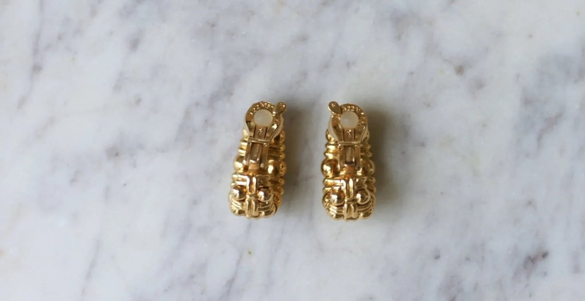 Boucles d'oreilles Clip Boucheron Or jaune - Castafiore