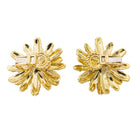 Boucles d'oreilles Clip en or jaune émeraude et diamant - Castafiore