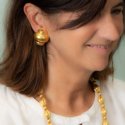 Boucles d'oreilles Clip LALAOUNIS Pot en or jaune - Castafiore