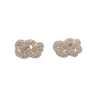 Boucles d'oreilles Clip Pavées en or jaune et diamants - Castafiore