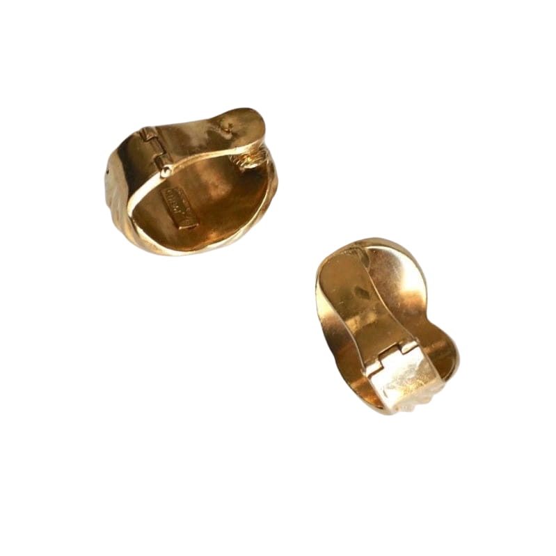 Boucles d'oreilles clip torsade or - Castafiore