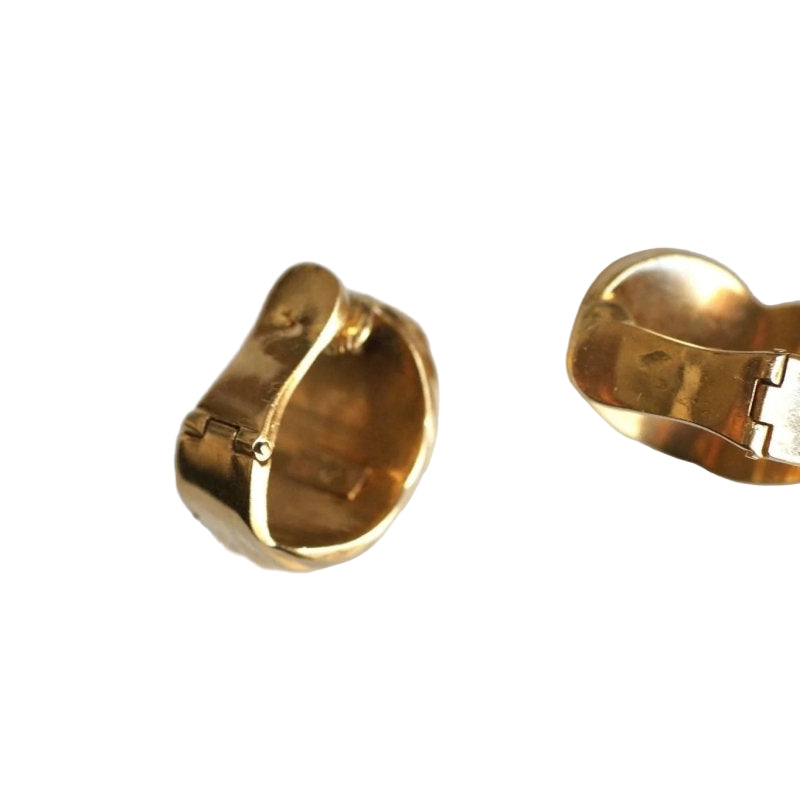 Boucles d'oreilles clip torsade or - Castafiore