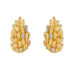 Boucles d'oreilles Clip trois ors - Castafiore