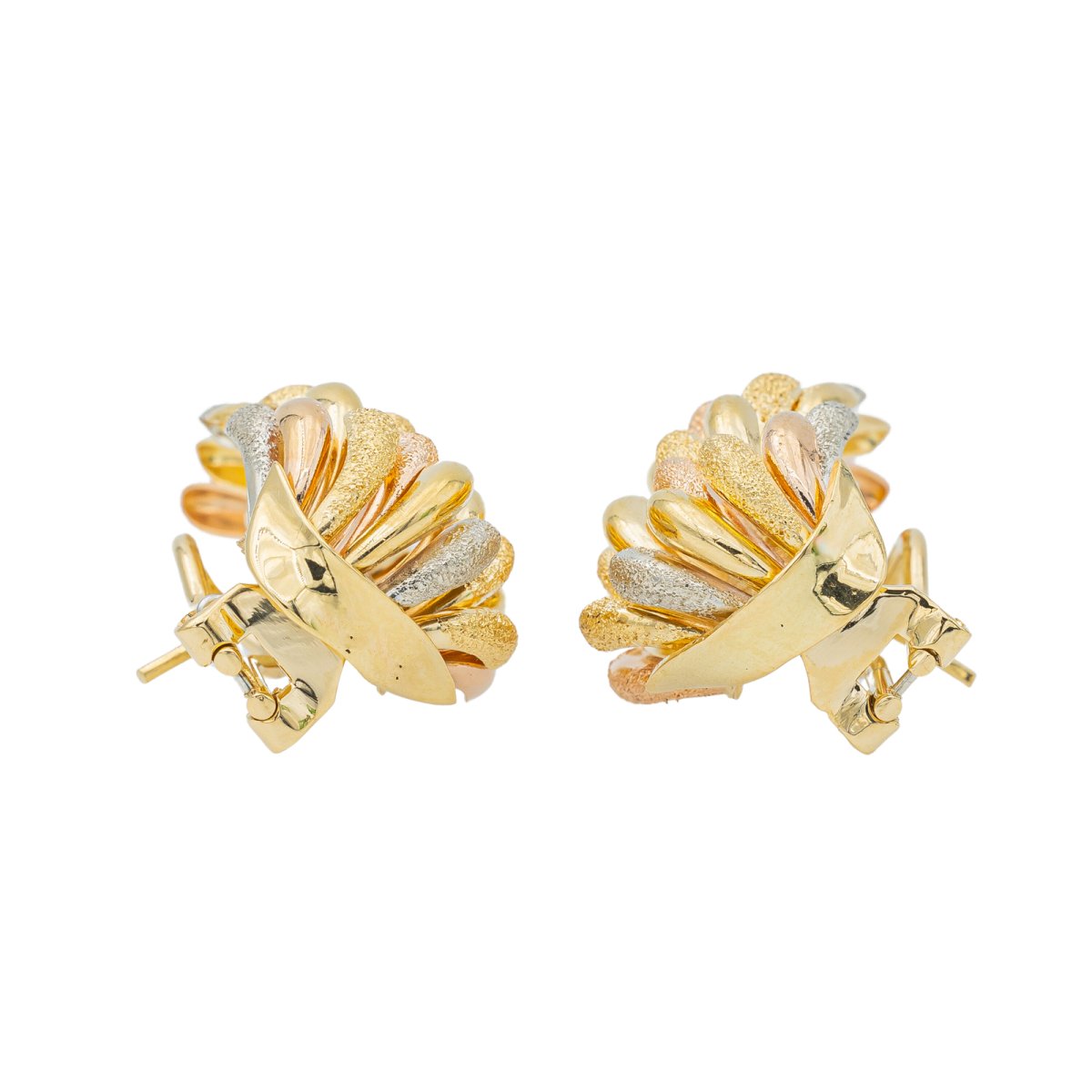 Boucles d'oreilles Clip trois ors - Castafiore