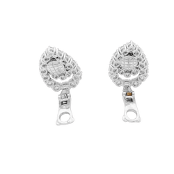 Boucles d'oreilles Clips BOUCHERON en or blanc, platine et diamants - Castafiore