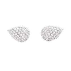 Boucles d'oreilles Clips BOUCHERON "Serpent Bohème" en or blanc et diamants - Castafiore