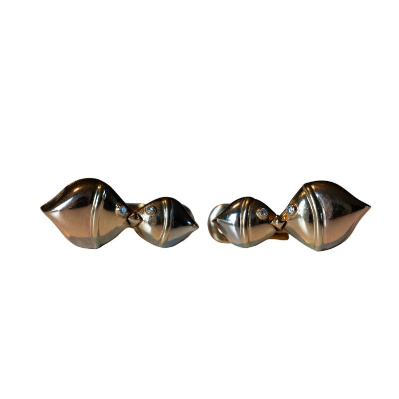Boucles d'oreilles Clips BULGARI "Naturalia" en or jaune - Castafiore