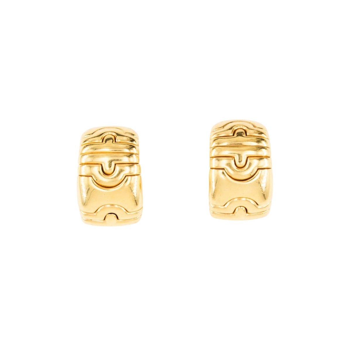 Boucles d'oreilles Clips BULGARI "Parentesi" en or jaune - Castafiore