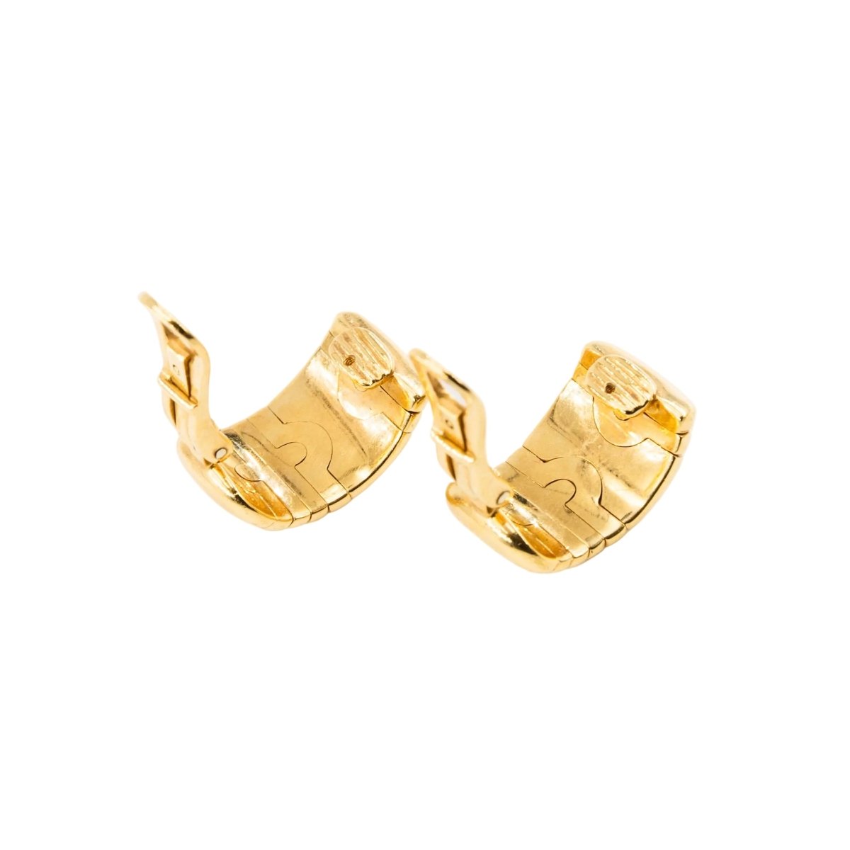 Boucles d'oreilles Clips BULGARI "Parentesi" en or jaune - Castafiore