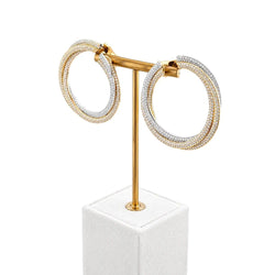 Boucles d’oreilles Clips CARTIER "Trinity" en or blanc, or jaune, or rose et diamants - Castafiore