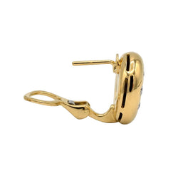 Boucles d'oreilles Clips CHOPARD "Happy Diamond" en or jaune et diamants - Castafiore