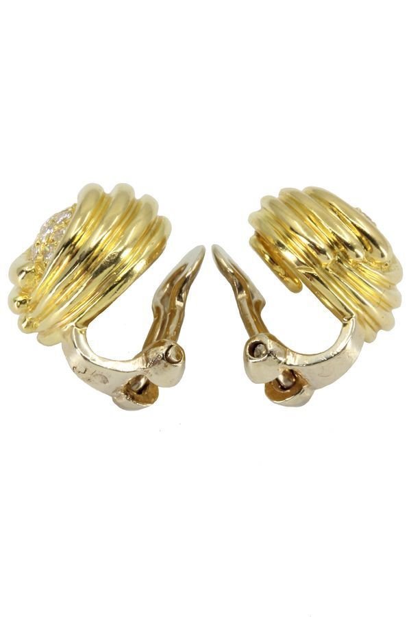 BOUCLES D'OREILLES CLIPS DIAMANTS - Castafiore