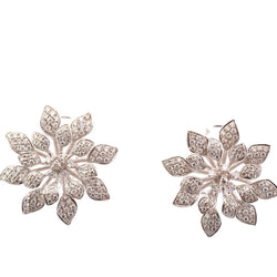 Boucles d'oreilles Clips en or blanc et diamants - Castafiore