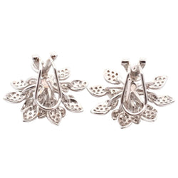 Boucles d'oreilles Clips en or blanc et diamants - Castafiore