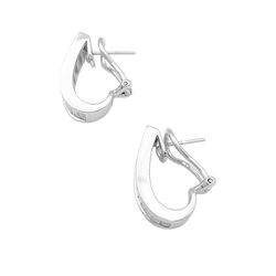 Boucles d'oreilles Clips en or blanc et diamants - Castafiore