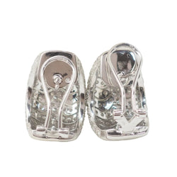 Boucles d'oreilles Clips en or blanc et diamants - Castafiore