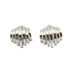 Boucles d'oreilles Clips en or blanc et diamants - Castafiore