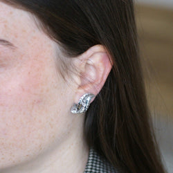 Boucles d'oreilles Clips en or blanc, platine et diamants - Castafiore