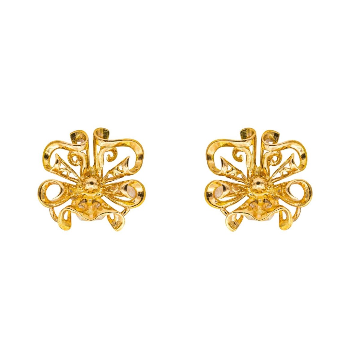 Boucles d'oreilles Clips en or jaune - Castafiore