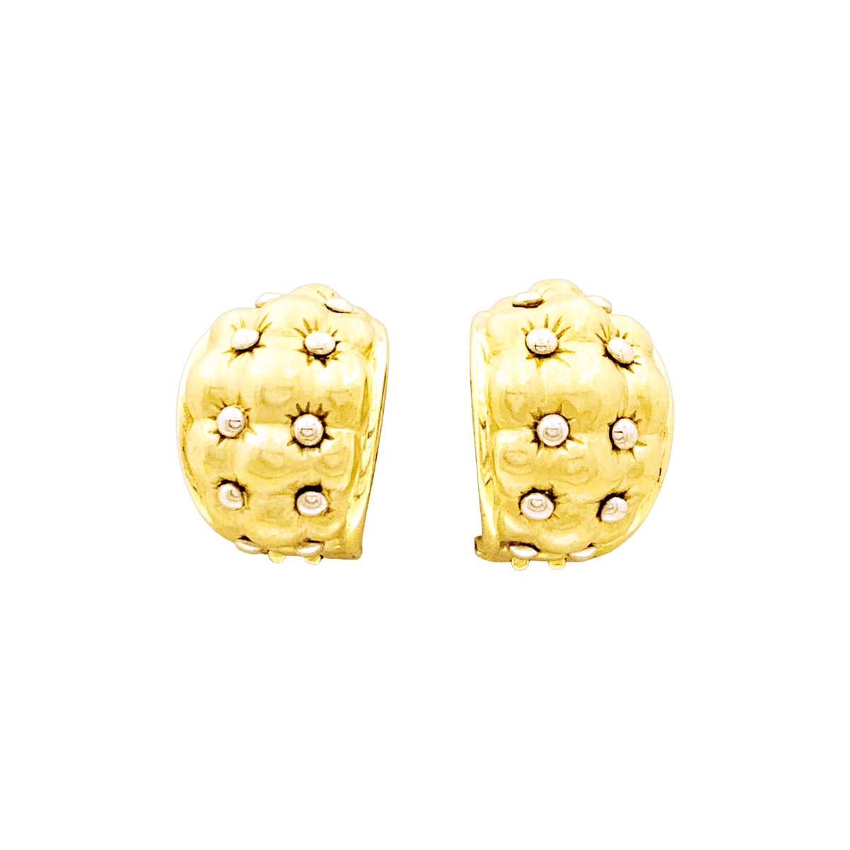 Boucles d'oreilles clips en or jaune - Castafiore