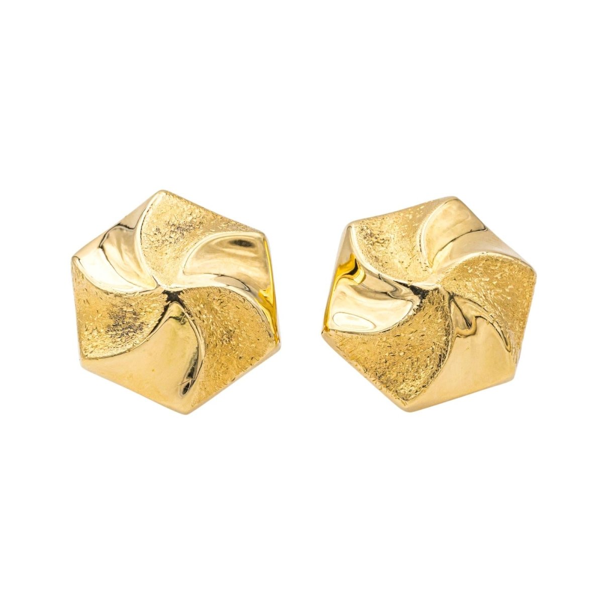 Boucles d'oreilles Clips en or jaune - Castafiore