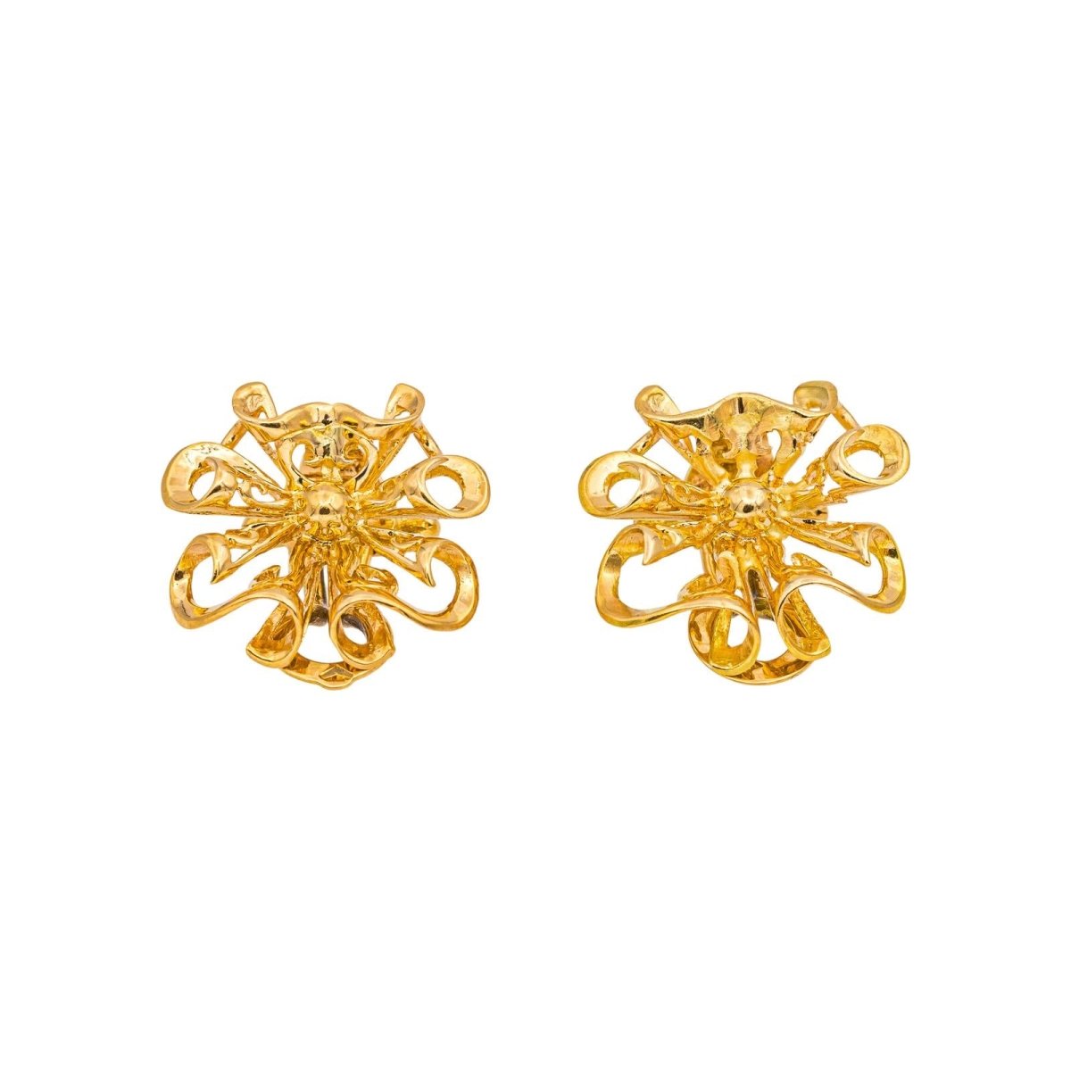 Boucles d'oreilles Clips en or jaune - Castafiore