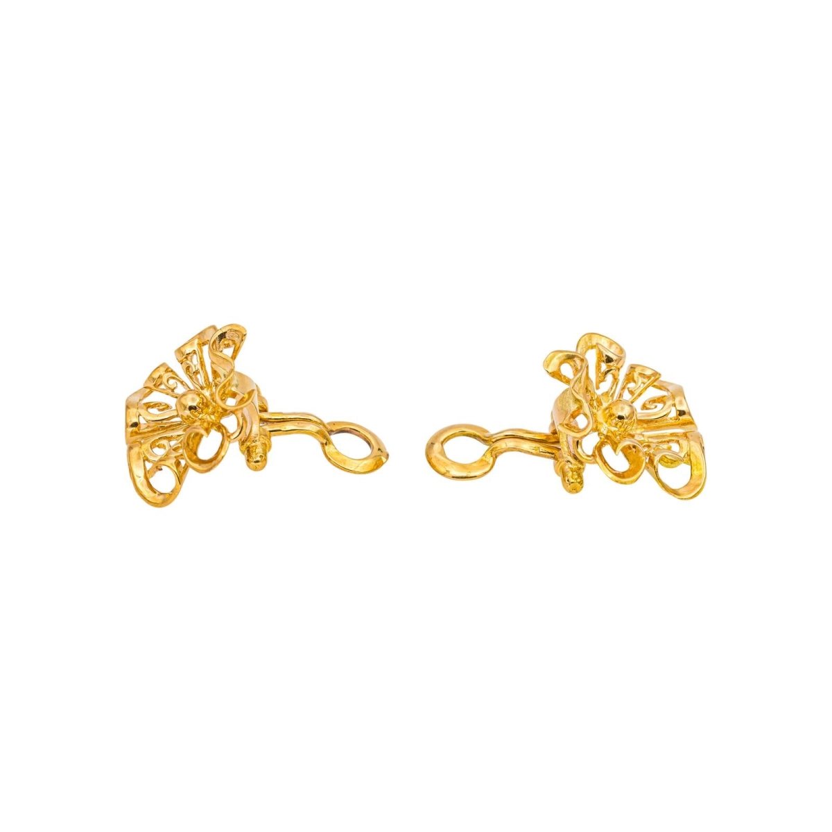 Boucles d'oreilles Clips en or jaune - Castafiore