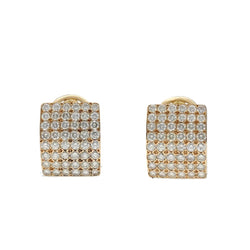 Boucles d'oreilles Clips en or jaune et diamants - Castafiore