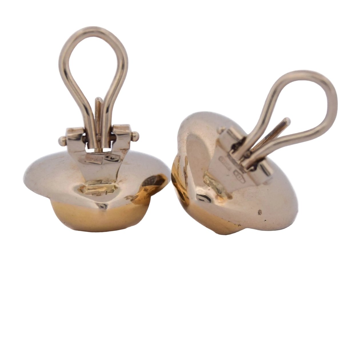 Boucles d'oreilles Clips en or jaune et diamants - Castafiore