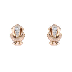 Boucles d'oreilles Clips en or jaune et diamants - Castafiore