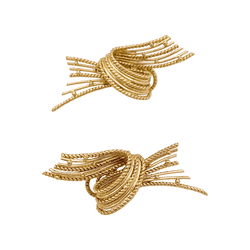 Boucles d'oreilles Clips en or jaune et perles - Castafiore