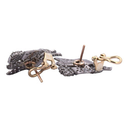 Boucles d'oreilles Clips en or jaune, platine et diamants - Castafiore