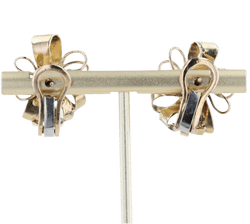 Boucles d'oreilles Clips en or jaune, rubis et diamants - Castafiore