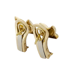 Boucles d’oreilles Clips en or jaune, saphirs et diamants - Castafiore