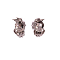 Boucles d'oreilles Clips en platine et diamants - Castafiore