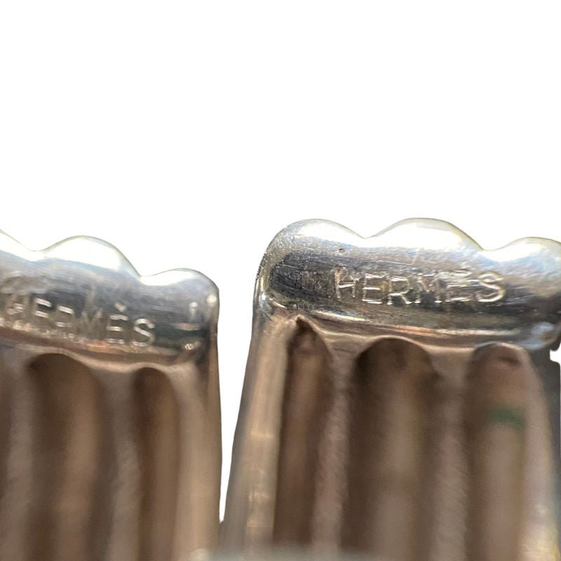 Boucles d'oreilles clips HERMÈS en argent - Castafiore