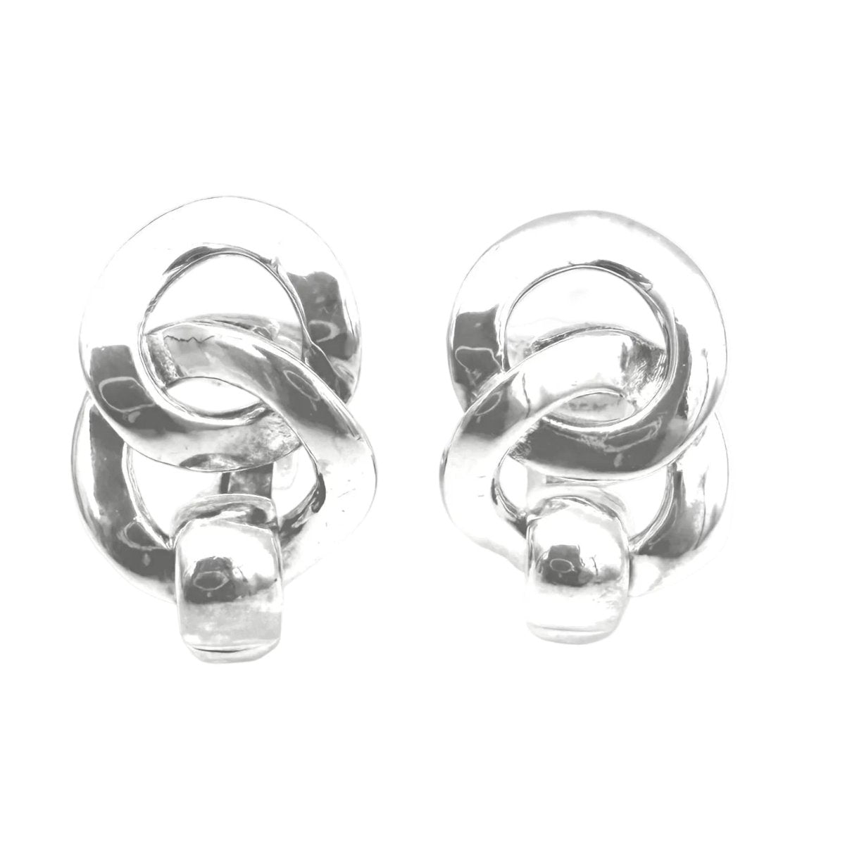 Boucles d'oreilles Clips HERMÈS en argent - Castafiore